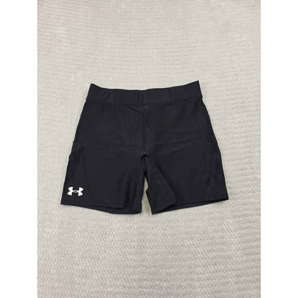 Under Armour Shorts Womens Medium Black Fitted Compression Shorts Active Gym